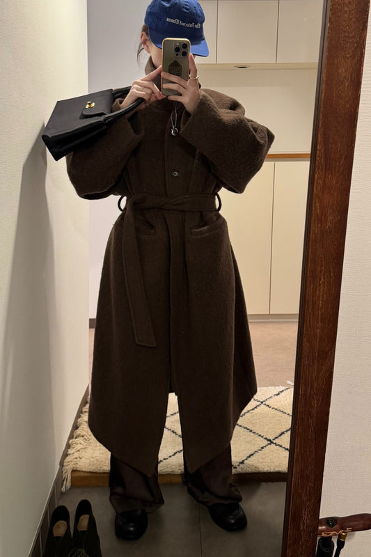 Alpaca Belted Coat